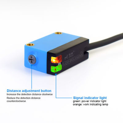 NPN PNP 30-100mm Fotoelektrischer Schalter IP65 DC10-30V 4-Draht BGLL61NS Laser-Fotoelektrische Optische Sensoren für NCN-Maschinen